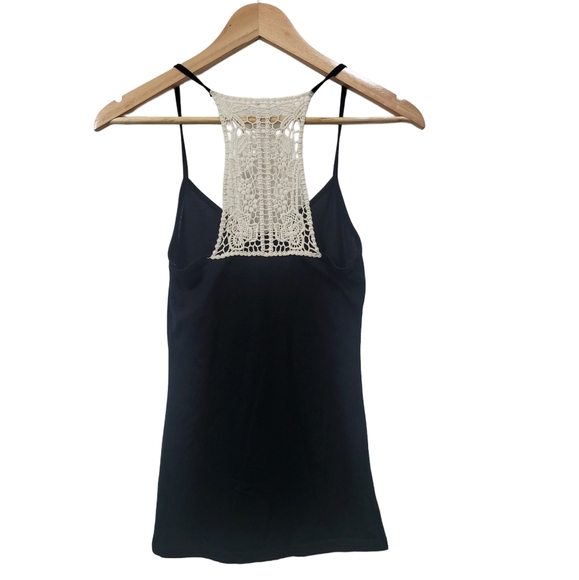 🌿Rue21 Womens Small Crochet Racerback Blank Tank Top--So Cute! - Picture 7 of 11
